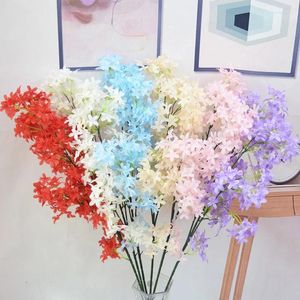 Decoratieve bloemen 97 cm lengte kunstmatige lila diy zijden huisdecor bloem boeket arrangement huwelijksfeestje decoratie po rops