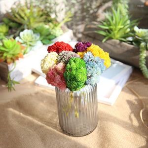 Decoratieve bloemen 9koloren Groothandel Fruit Zeldzaam Garden Succulent Grass Desert Diy Artificial Plant Landscape Fake Flower Arrangement Decor