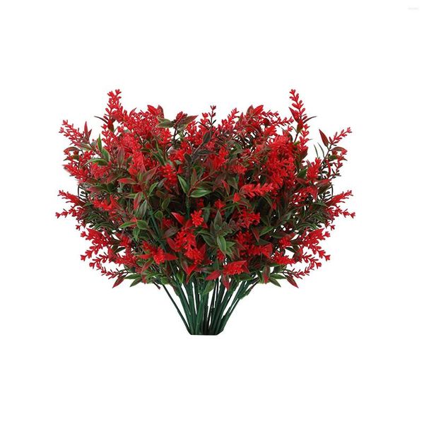 Fleurs décoratives un tas de provence lavande plastique artificiel faux plante mariage maison décor de jardin décor de Noël table ménage