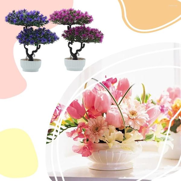 Fleurs décoratives abs absets kit cadres de décoration possur mur poupée maison miniature du monde plantes sur