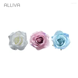 Fleurs décoratives Alliva Retail Record et douce maison ou décoration de fête Fleur artificielle artificielle Roses françaises faites à la main 3 couleurs