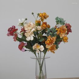 Fleurs décoratives fleur de mariage américaine la Simulation Simple artificielle FengJu chrysanthème sauvage soie ronde