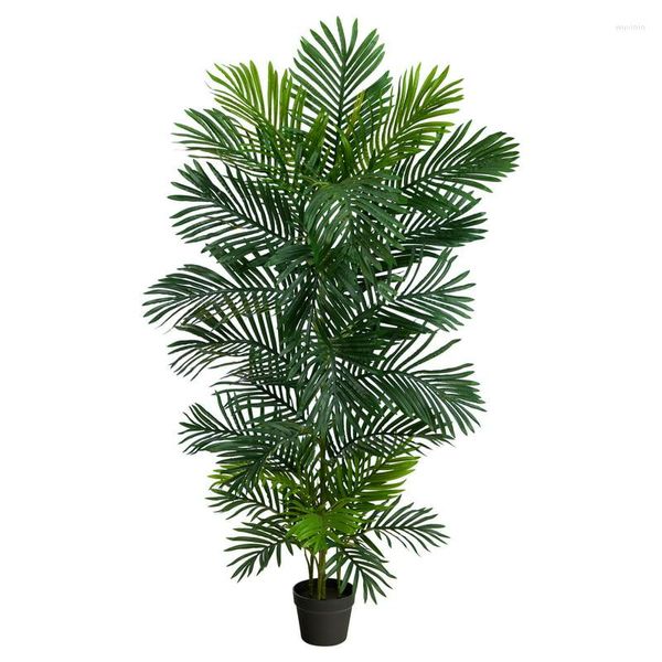 Flores Decorativas Areca Árbol Artificial Resistente a los Rayos UV (Interior/Exterior)