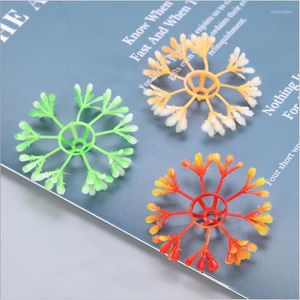 Decoratieve bloemen Kunstmatig 4 cm gierst bloemenkern 3 kleur graf-vega-vegen dag meeldraden plastic waterplantaccessoires bruiloft diy decoratie