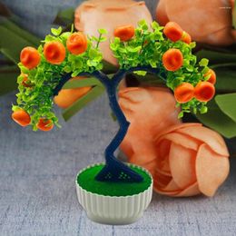 Decoratieve bloemen Kunstmatige bonsai rage weerbestendige niet-inrichting van mooie vruchtenboom voor balkon nep faux