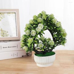 Decoratieve bloemen Kunstbonsai Mode Geen water geven Heldere textuur Bruiloft Simulatie Potplant Home Decor