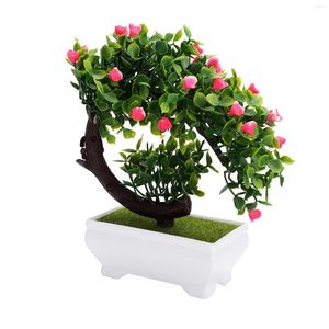 Fleurs décoratives artificielles bonsaï plantes décoration de la maison accessoires décor faux planteurs de plantes pour