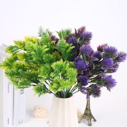 Fleurs décoratives bouquet artificiel fausse plante aquatique pour la décoration de la maison jardin décoration de mariage de noël vase accessoires intérieur