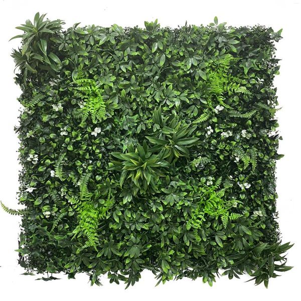 Fleurs décoratives artificielle buis haie tapis plante panneau Faux herbe verte mur écran de confidentialité pour intérieur extérieur décor à la maison