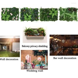 Decoratieve bloemen kunstmatige buxus panelen privacy achtergrond muur beschermd geschikt groen Milaan gazon plastic achtergrond voor tuin