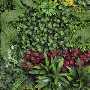 Decoratieve Bloemen Kunstmatige Buxus Wandpanelen Gras UV Beschermd Privacy Hek Scherm Groen Decor Voor Buiten Binnen Bruiloft