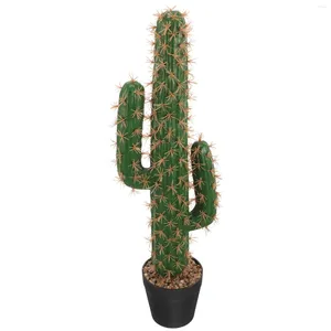 Decoratieve bloemen kunstmatige cactus sappige plant faux nep cacti met pot simulatie groot