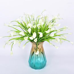 Fleurs décoratives artificielles Calla Lily faux pour extérieur intérieur Office Outdoor Home Garden Decoration décoration