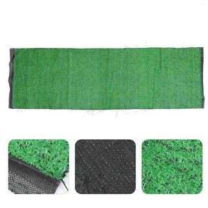 Flores Decorativas Alfombra Artificial Hierba Decoración Paisaje Cubierta Valla Césped Impermeable Al Aire Libre Negro Crece Balcón Perro Orinal Verde