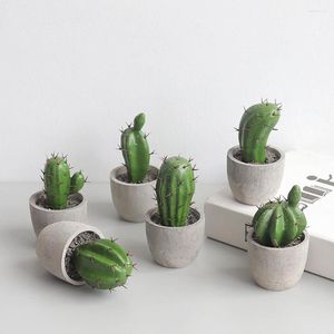 Decoratieve bloemen kunstmatige cement cactus ornament simulatie voor home display schimmel bureaublad figuur