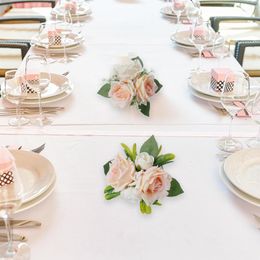 Decoratieve bloemen kunstmatige centerpieces roze bloem evenementen tabel woonkamer huis accessoires bruiloft verjaardagsfeestje decoratie nep