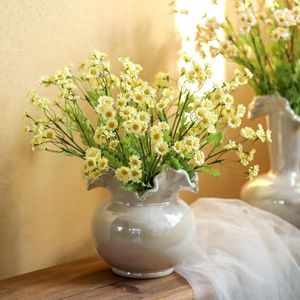 Decoratieve bloemen Kunstmatige kamille Home Office raam decor Silk Rural Style Bouquet Flower arrangeren schieten rekwisieten Girl cadeau