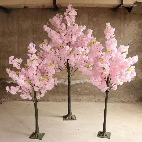 Fleurs décoratives arbre de fleur de cerisier artificiel décoration de mariage Simulation fleur centre commercial El fête maison souhaitant