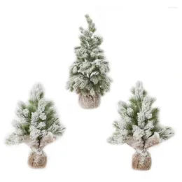 Fleurs décoratives arbre de Noël artificiel avec lumière LED Landscape Decor Accessory Supplies for Restaurant Dining Room Party Drop