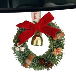 Fleurs décoratives Couronne de Noël artificielle mini et belles fournitures d'arts muraux pour les portes des arbres Fenêtre