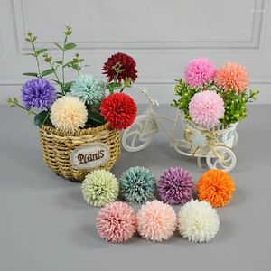 Fleurs décoratives artificielles chrysanthemum anniversaire décoration table accessoires décor pour la salle de mariage de chambre