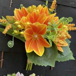 Fleurs décoratives artificielles Clematis Guide de la maison décoration intérieure Bright Wedding Bouquet Bouquet Decoratie Bruiloft Tafel Nordic