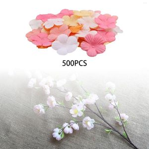 Fleurs décoratives Artificielles Artificielles Faux Têtes de Fleurs 500Pcs Mini Pétale de Soie