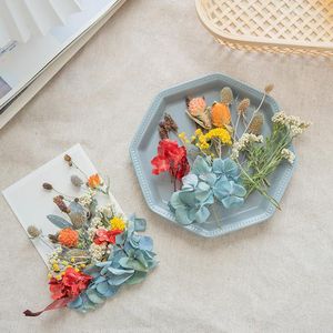 Decoratieve bloemen kunstmatig gedroogd handgemaakt diy materiaalpakket gemengde productiekaart verjaardag cadeau ideeën bloem