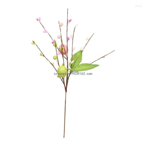 Flores decorativas Ramas de árbol de Pascua artificial con rama de huevo rama