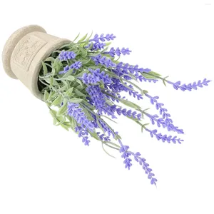 Flores decorativas aceites esenciales artificiales planta de lavanda eucaliptus plantas en macetas romero romos