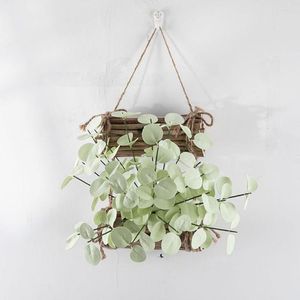 Feuille d'eucalyptus artificielle avec tige, fausses fleurs décoratives, décoration longue durée pour chambre à coucher, fausse branche de plante, accessoires Po