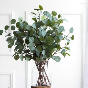 Decoratieve bloemen kunstmatige eucalyptus blad nep planten tak huistafel vaasdecoratie bruiloft tuin roos boog diy bruidsbloem