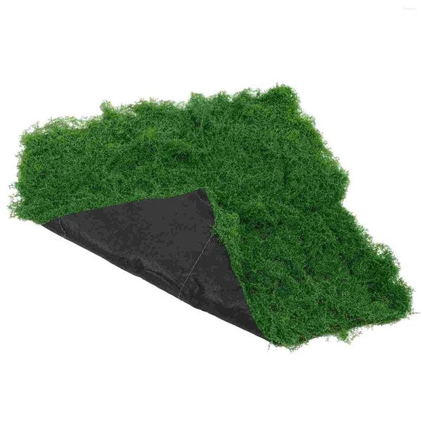 Flores decorativas Artificial Fake Moss Garden Garden Turf Grass Micro Landscape Decoración de algodón de perla realista