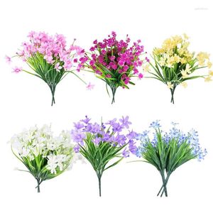 Fleurs décoratives Artificielle Faux Résistant Aux UV Aucun Fade En Plastique Arbustes Plantes Écologique Multifonctionnel Floral Décor Pour Guirlande