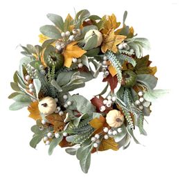 Fleurs décoratives Automne Artificielle Citrouille Guirlande Récolte Suspendus Ambiance Festive Po Accessoires Guirlande Pour Mur Halloween Porte