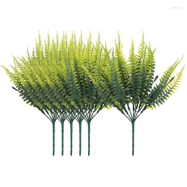 Fleurs décoratives fougères artificielles verdure résistante aux UV plantes portatives de fougère suspendue pour la décoration intérieure extérieure