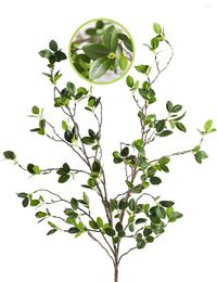 Fleurs décoratives artificielles Ficus brindille plante 68/110 cm fausses Branches verdure feuille magasin jardin bureau maison Banquet décor Vase remplissage