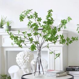 Decoratieve bloemen kunstmatige ficus tak planten faux groene takken blad voor frisse pastorale stijl winkel tuinkantoor thuis banket