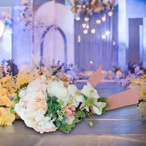 Decoratieve bloemen kunstmatige bloemstukken gooi een boeket bruidsbrug voor ceremonie feest huisdecoratie