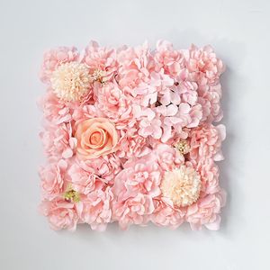 Decoratieve bloemen kunstmatige bloem achtergrond muur boog bruiloft decoratie afbeelding roze outdoor hangend diy gedroogd