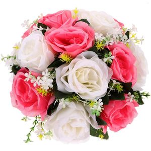 Fleurs décoratives fleur artificielle boule Arrangement Bouquet centres de table de mariage Table Faux chambre décoration de la maison de haute qualité