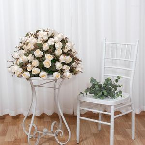 Fleurs décoratives artificielles de fleur de fleur rouage de mariage dimingée décor