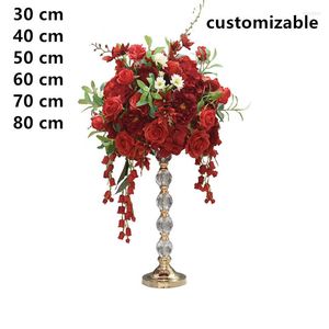 Decoratieve bloemen kunstmatige bloembal orchidee plant wijnstok wisteria diy trouwtafel centrum decoratie platform achtergrond muurraam