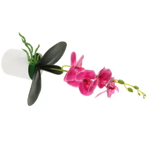 Fleurs décoratives fleur artificielle bonsaï décoration d'anniversaire pour fille réaliste Pot plante en plastique Faux en Pot
