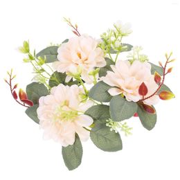 Chandelier de fleurs artificielles décoratives, couronne de fleurs, support Floral, décor de table