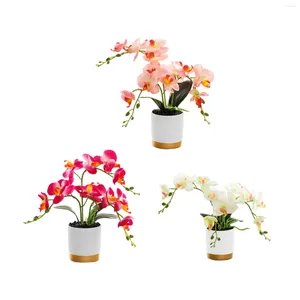 Fleurs décoratives fleurs artificielles décoration centres de table de Simulation plantes en pot pour