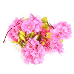 Fleurs décoratives fleur artificielle faux tissu de soie pêche réutilisable Durable pour les mariages Festivals fêtes bureau ameublement