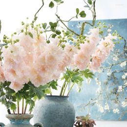 Fleurs décoratives Film de fleurs artificielles ruban de Polyester fausse sensation hydratante de haute qualité accessoires de tir réels fournitures pour la maison
