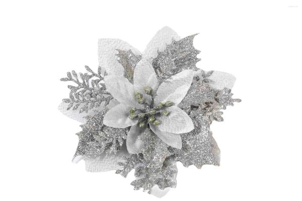 Fleurs décoratives Fleur artificielle Gol Powder Powch Christmas Garland Decoration