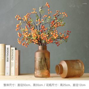 Dekorative Blumen, künstliche Blume, Hollyhock, Obst, Simulation, Glück, Wohnzimmer, Ornament, Ast, Anordnung, chinesischer Stil